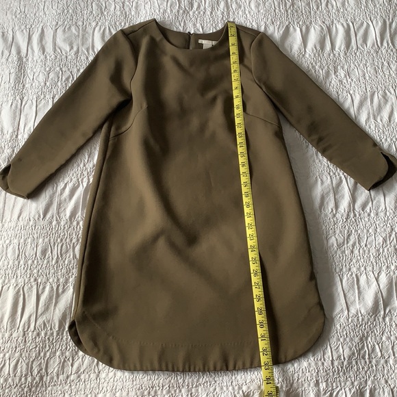 Moss Green Shift Dress - Picture 3 of 5